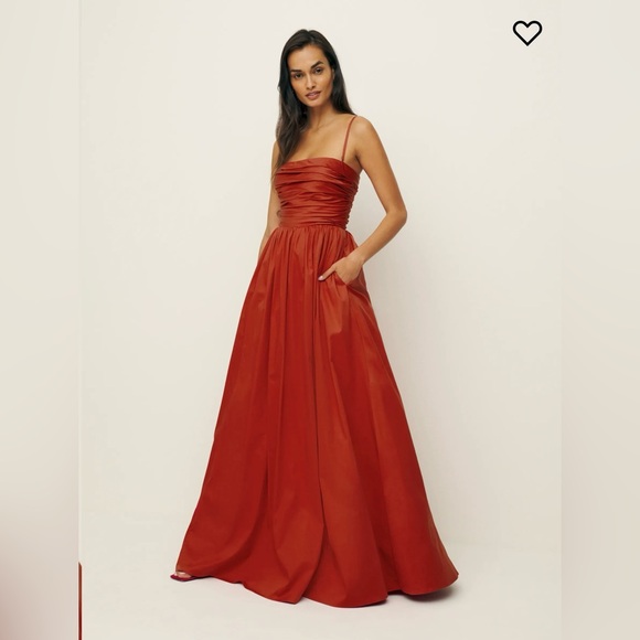 Reformation Red Kastoria Dress - Picture 3 of 4